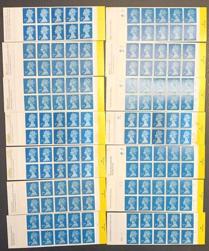 GB SPECIALISED COLLECTION OF 2nd CLASS MAIL BOOKLETS - £1116 FACE VALUE