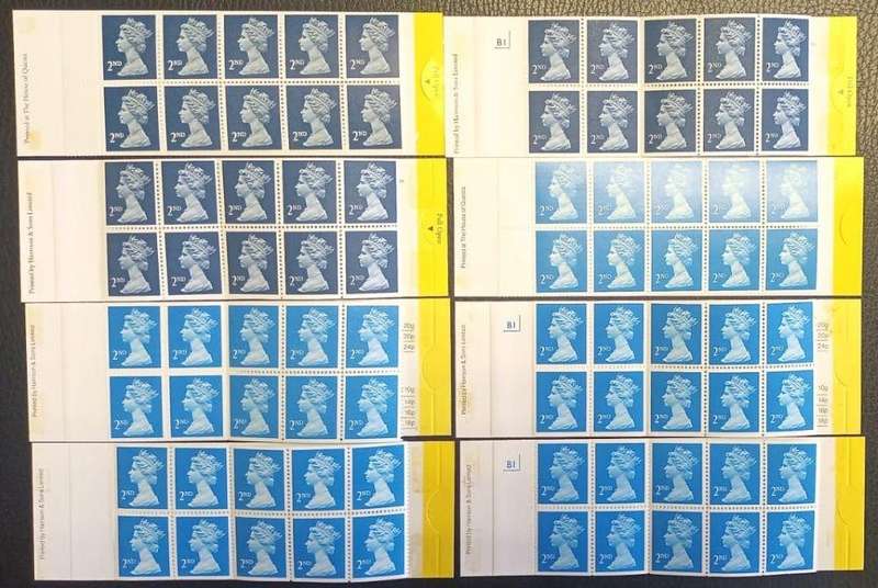 GB SPECIALISED COLLECTION OF 2nd CLASS MAIL BOOKLETS - £1116 FACE VALUE