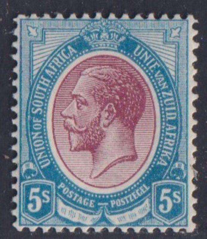 SA 1913 5/-  KINGSHEAD SUPERB LIGHTLY HINGED MINT - CV R3,500