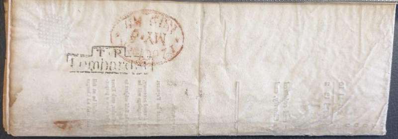GREAT BRITAIN AMAZING 1819 ADVERTISING ENTIRE LETTER-PRE-STAMP