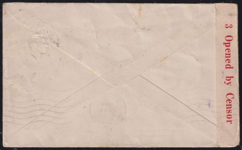 AUSTRALIA 1941 CENSORED COVER TO SUDAN, RE-ADDRESSED TO CAPETOWN