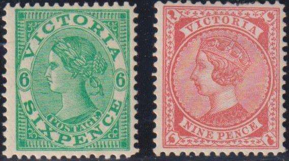 VICTORIA, AUSTRALIA 1875 9d QVIC FINE MINT SG 185 CV £300