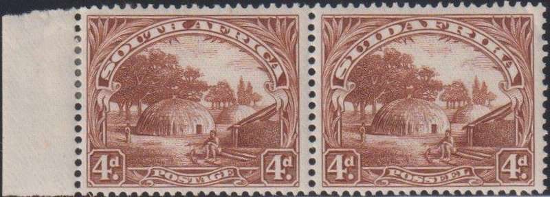 SA 1932 RARE 4d ROTO PRINTING FINE HINGED MINT - SACC 47 CV R6000