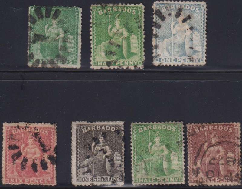 BARBADOS EARLY USED LOT