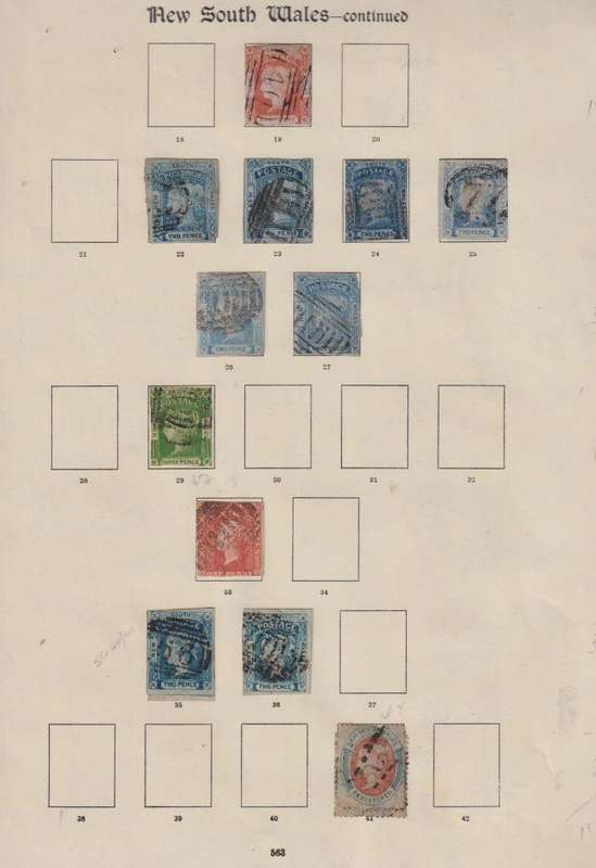 NEW SOUTH WALES, AUSTRALIA NICE LOT ON ALBUM PAGE HIGH CV