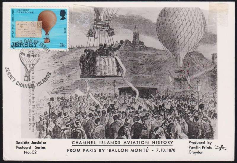 DENMARK BALLOON POSTCARD SIGNED & 8 YEARS TO DELIVER COVER TO SA