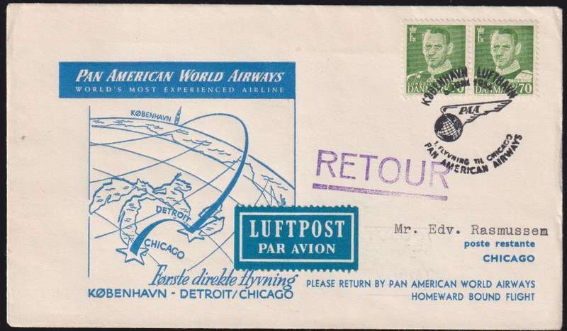 DENMARK FANTASTIC LOT OF FLIGHT COVERS