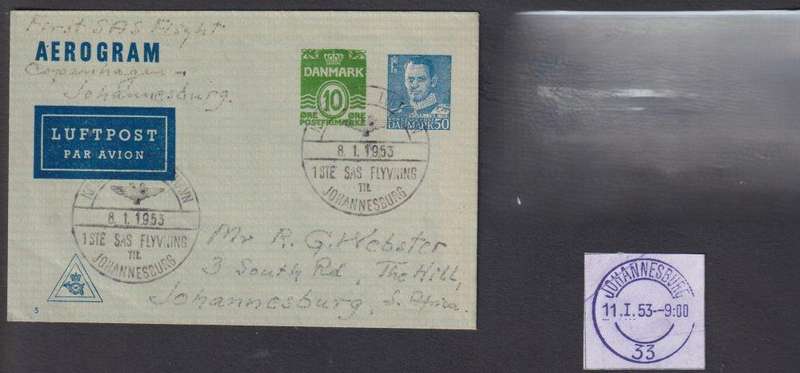 DENMARK FANTASTIC LOT OF FLIGHT COVERS