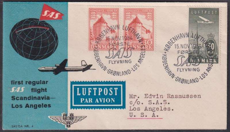 DENMARK FANTASTIC LOT OF FLIGHT COVERS