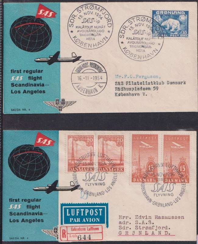 DENMARK FANTASTIC LOT OF FLIGHT COVERS