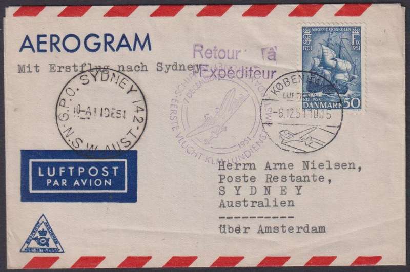 DENMARK FANTASTIC LOT OF FLIGHT COVERS