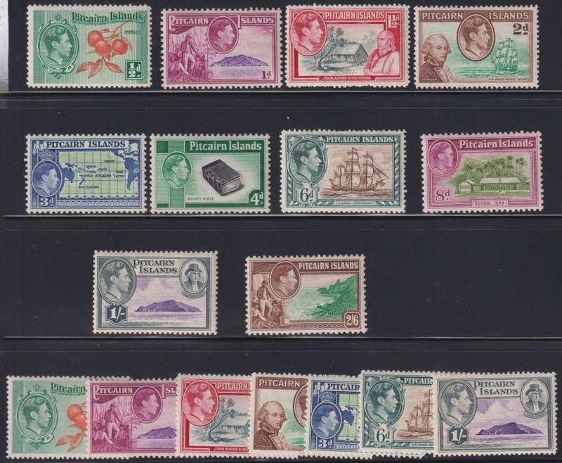 PITCAIRN ISLANDS KGV1 1940 DEFINITIVE SET UNMOUNTED MINT
