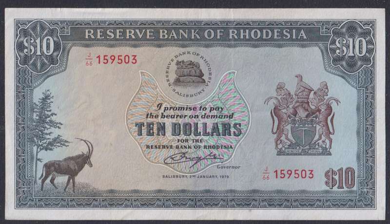 RHODESIA SET OF 1979 UNCIRCULATED BANKNOTES