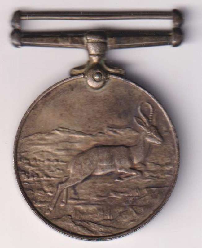 AFRICA SERVICE MEDAL WW2 -NAMED TO G.P BUTTON ACF.180660