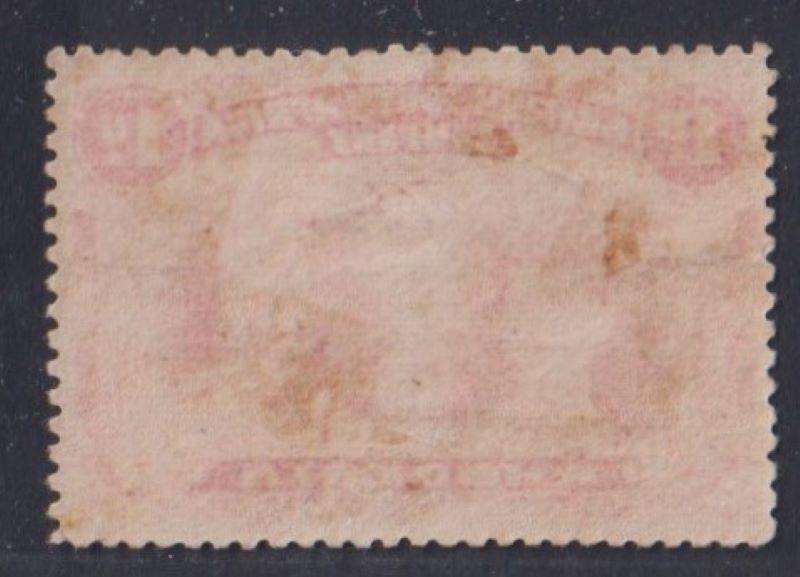RHODESIA - BSAC 1910 1d DOUBLE HEAD "OD" FLAW SACC 125a CV R4500 FINE MINT