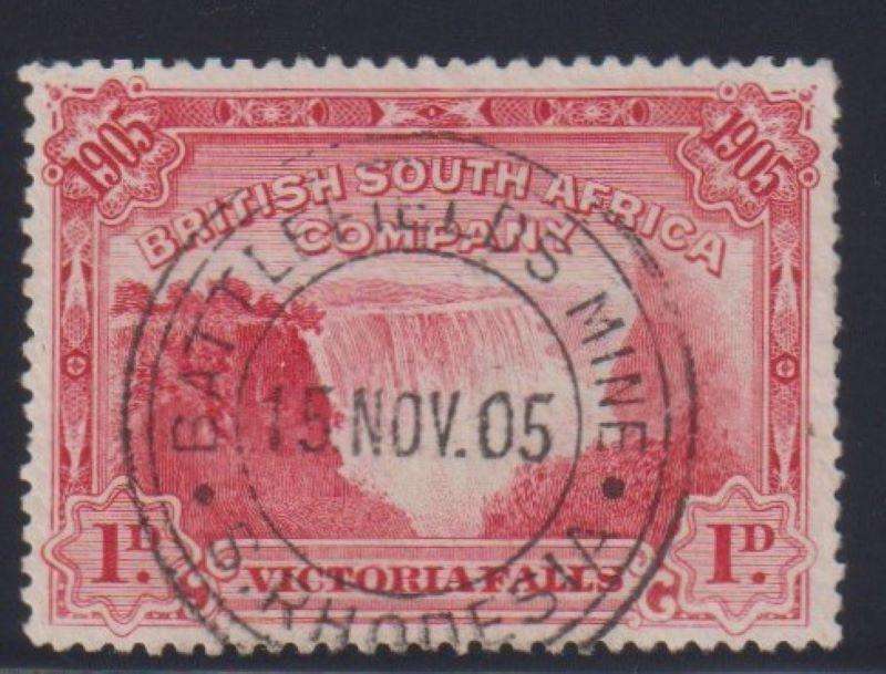 RHODESIA - BSAC 1905 VIC FALLS "BATTLEFIELDS MINE" SUPERB CDS