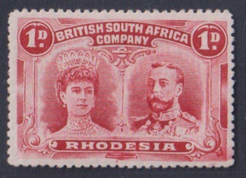 RHODESIA 1910 1d DOUBLE HEADS FINE MINT SG 123/125 CV £90 (R2160)