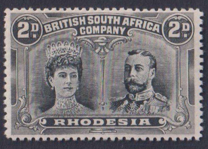 RHODESIA - BSAC 1910 2d DOUBLE HEAD  SACC 130 SUPERB MINT CV R2000