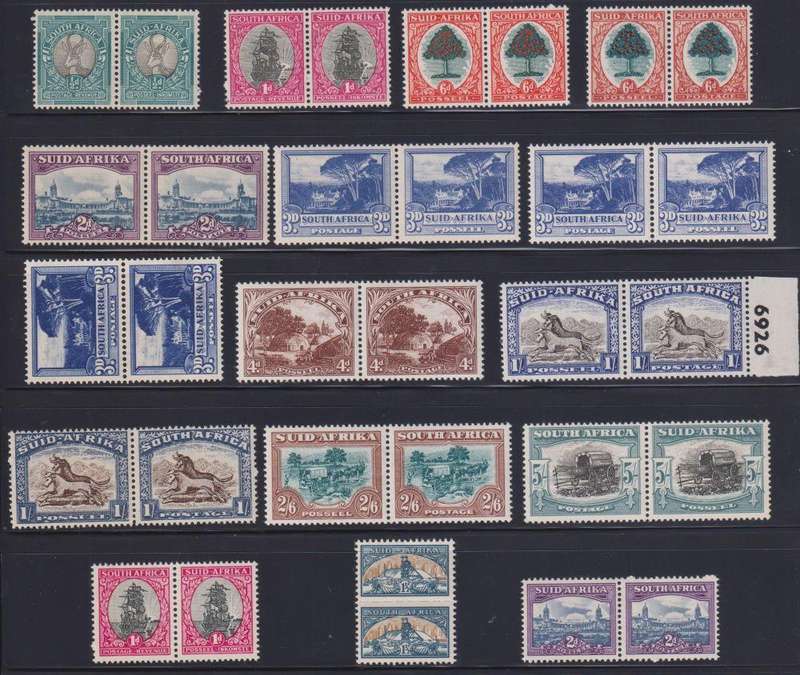 SA 1948-1950 DEFINITIVES FINE HINGED MINT