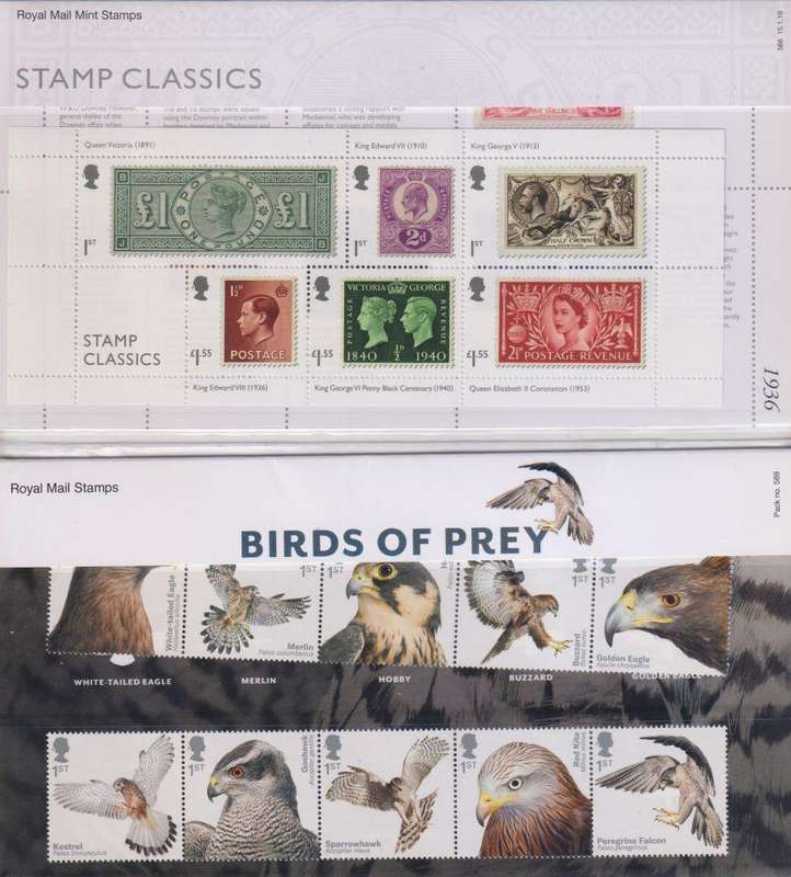 GB 2019 ISSUES -PRESTIGE BOOKLET, PRES PACKS, MIN SHEETS, BLOCKS - HUGE FACE VALUE