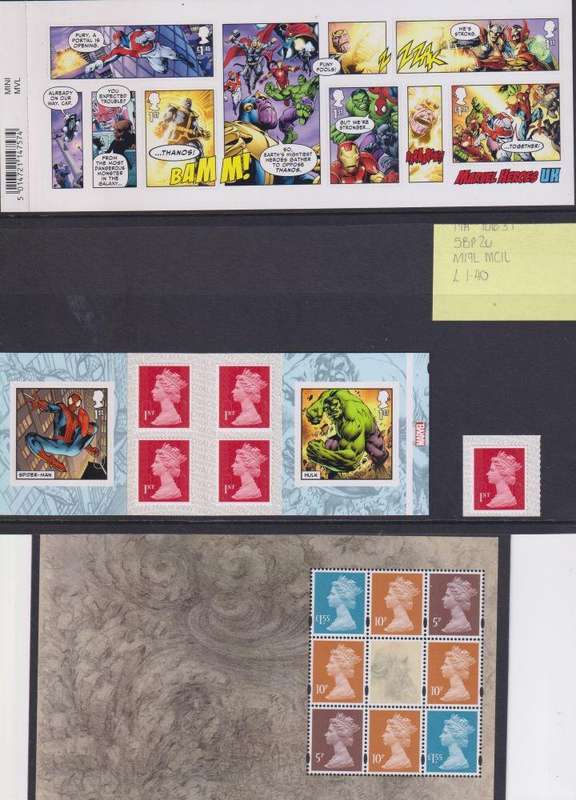GB 2019 ISSUES -PRESTIGE BOOKLET, PRES PACKS, MIN SHEETS, BLOCKS - HUGE FACE VALUE