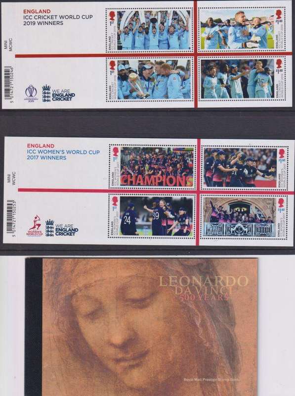 GB 2019 ISSUES -PRESTIGE BOOKLET, PRES PACKS, MIN SHEETS, BLOCKS - HUGE FACE VALUE