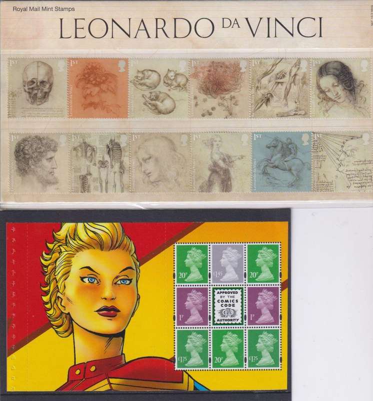 GB 2019 ISSUES -PRESTIGE BOOKLET, PRES PACKS, MIN SHEETS, BLOCKS - HUGE FACE VALUE