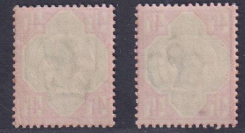 GREAT BRITAIN 1887 4 1/2d UM/M SG 206/206a CV £760