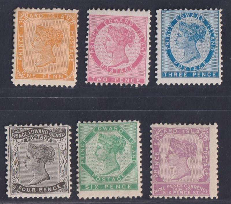 PRINCE EDWARD ISLAND (CANADA) 1862-9 ISSUES FINE MINT - HIGH CV