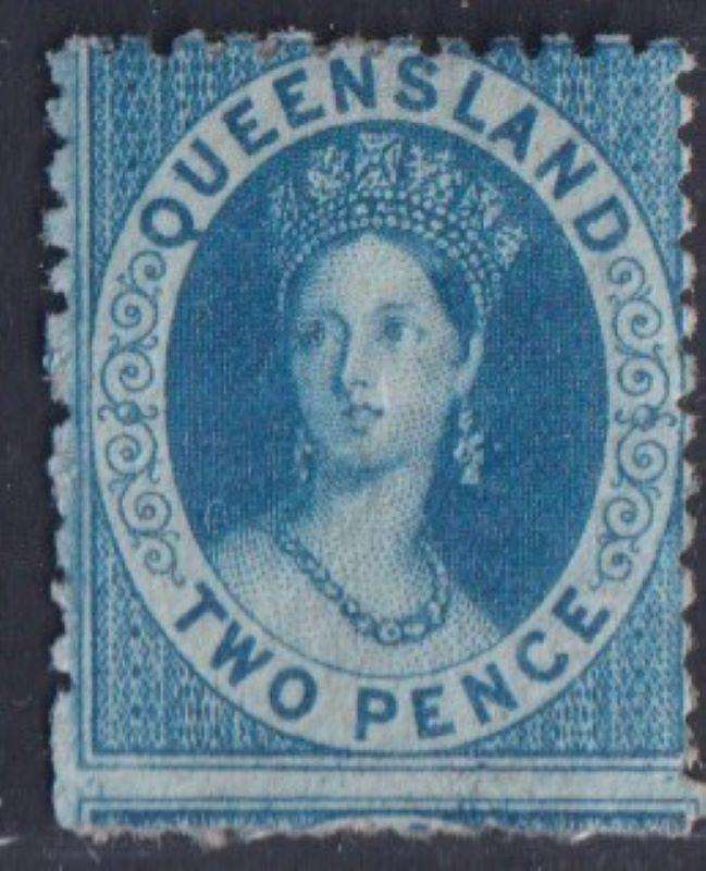 QUEENSLAND, AUSTRALIA 1876 2d's  MINT SG 99/100 CV £140