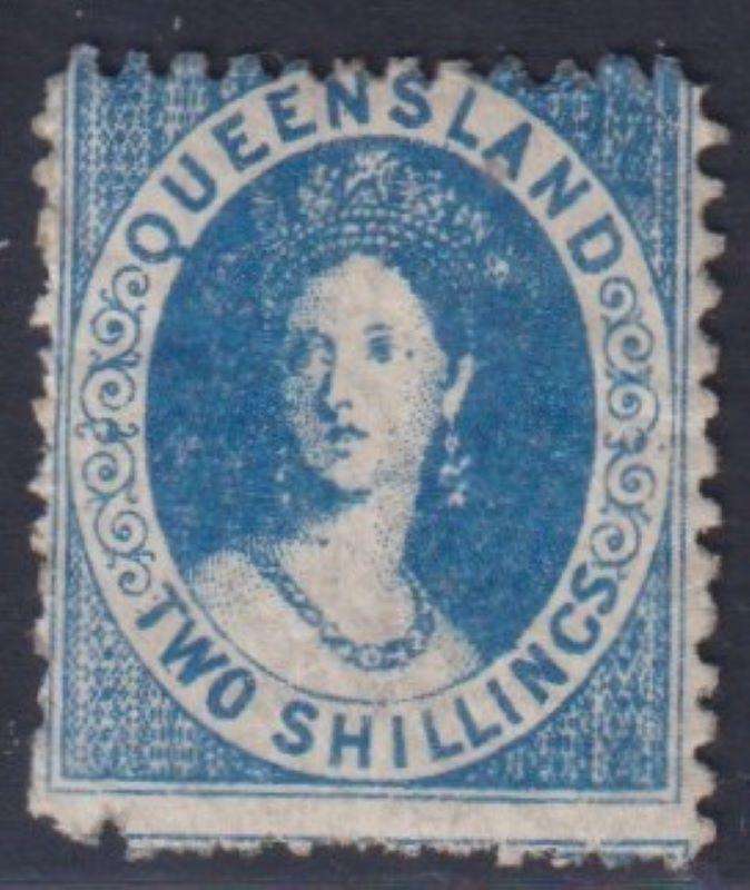QUEENSLAND, AUSTRALIA 1880 2/-  MINT SG 120 CV £190