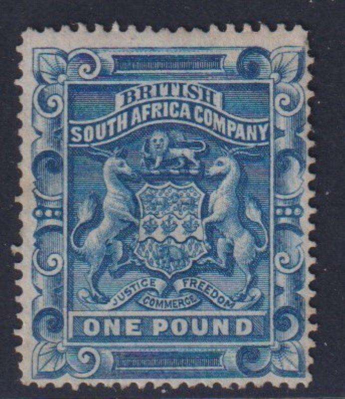 RHODESIA 1892 £1 MINT - SACC 10- CV R11,000