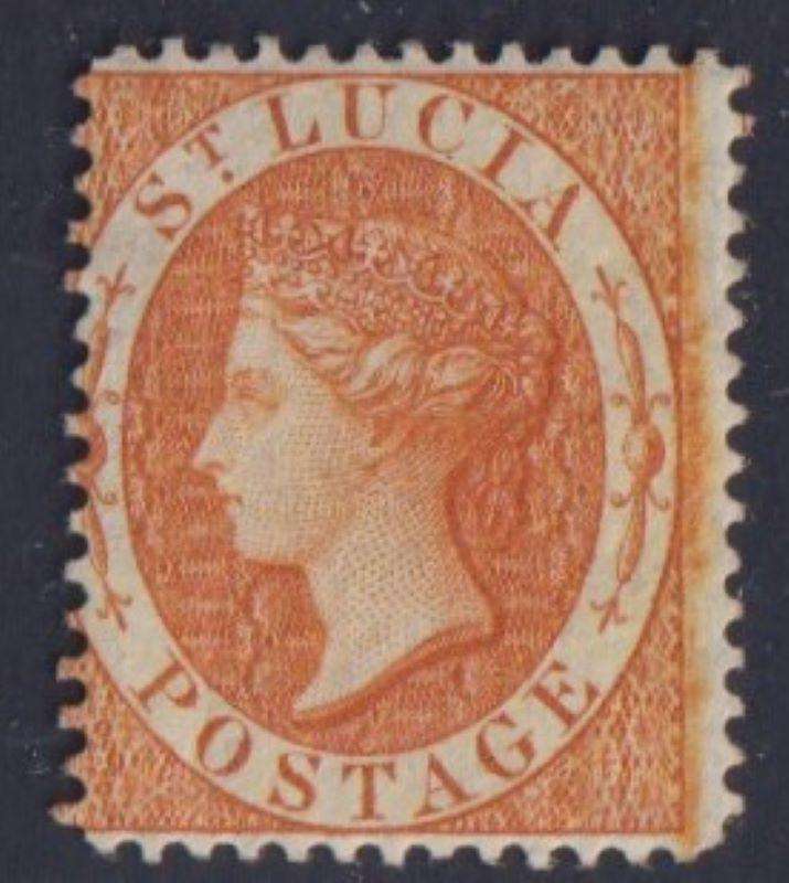 ST LUCIA 1864 1/- MINT SG 14 CV £325