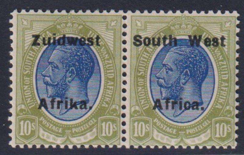 SWA 1924 10/- TYPE V1 SUPERB MINT SACC 50 CV R6,000