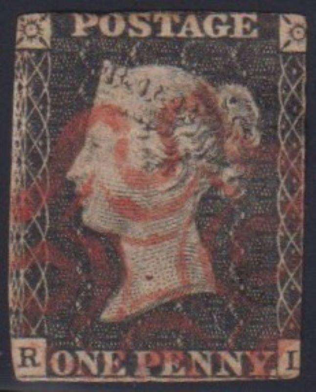 GREAT BRITAIN 1840 1d USED - RED MALTESE CROSS