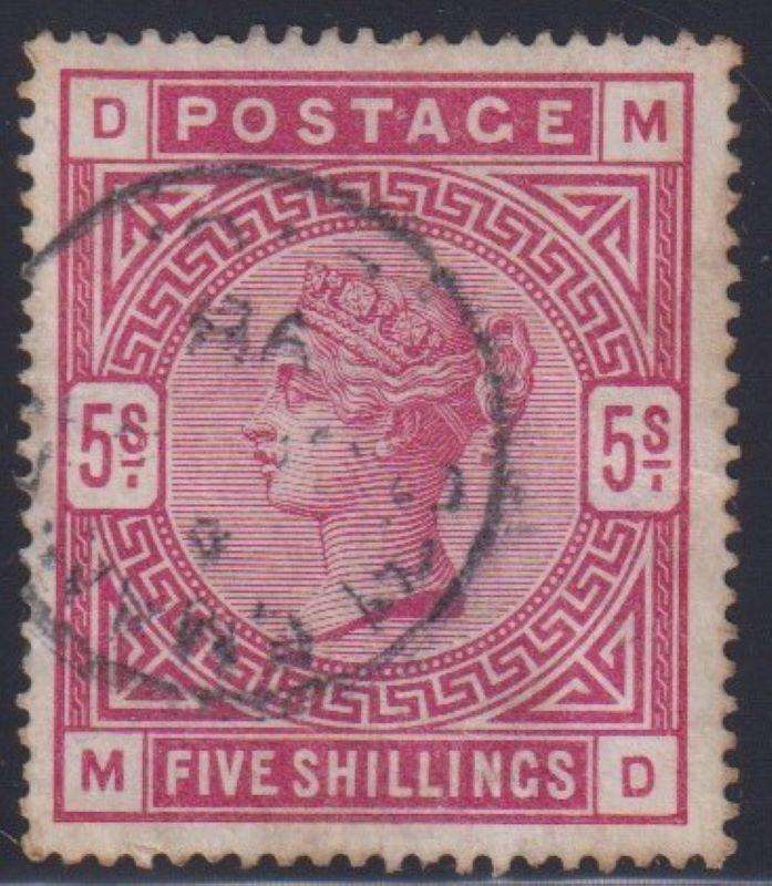 GREAT BRITAIN 1883 5/-  SOUND USED CV £250