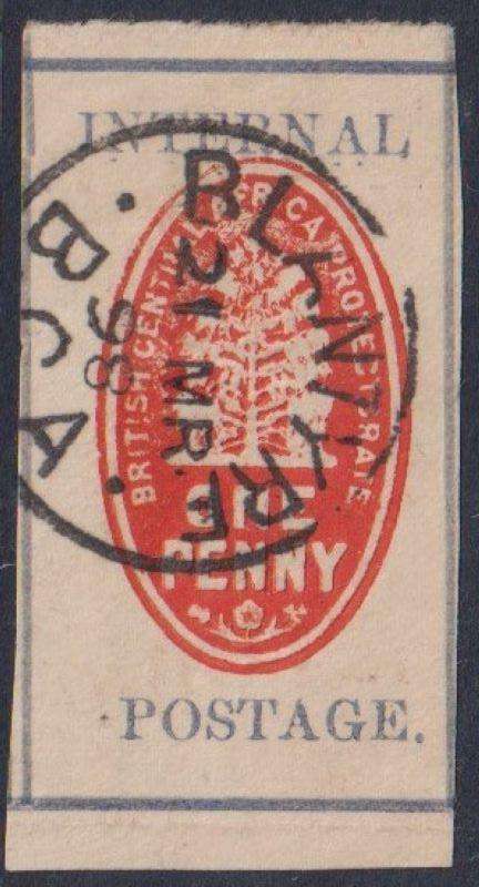 BCA - NYASALAND 1898 INTERNAL POSTAGE FINE USED