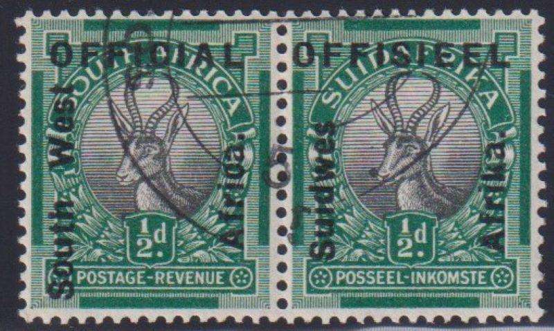 SWA 1926 1/2d OFFICIAL SACC O1 SUPERB USED CV R3000