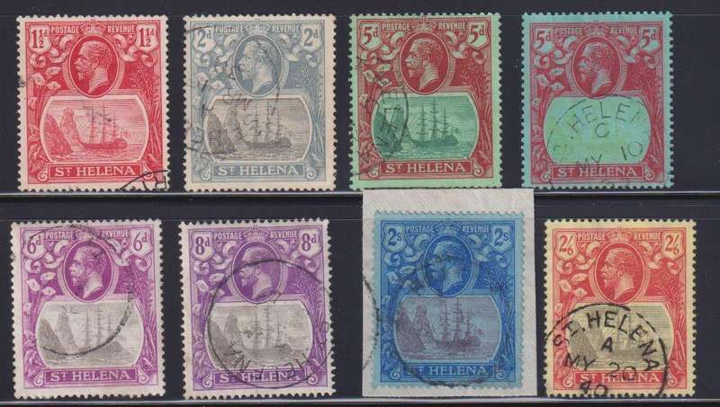 ST HELENA KGV VALUES TO 2/6 SOUND USED