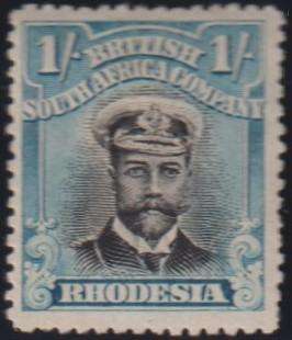 RHODESIA - BSAC 1913 /-  ADMIRALS  SACC 232/3 FINE  MINT CV R2550