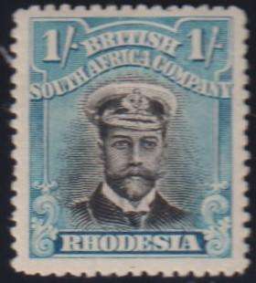 RHODESIA 1913 ADMIRALS 8d, 10d, 1/- FINE MINT