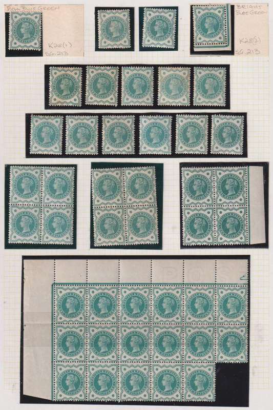 GB 1887 QUEEN VIC SUPERB M/UM LOT ON PAGES