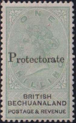 BECHUANALAND 1887 QVIC 1/- & 2/- FINE HINGED MINT - CV R2000