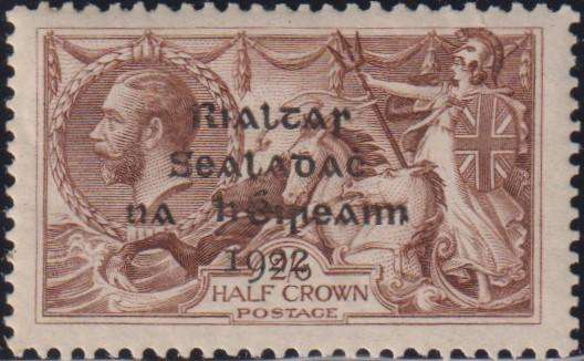 IRELAND 1922 2/6 & 5/- SEAHORSES SUPERB LIGHTLY HINGED MINT