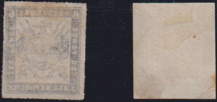TRANSVAAL 1870 1/- IMPERF  & 6d ROULETTE  MINT