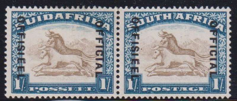SA 1930 1/- OFFICIAL UNMOUNTED MINT - SACC O18b (19mm) -CV R2200
