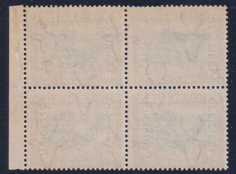 SA 1932 2/6 OFFICIAL UNMOUNTED MINT BLOCK SACC O22d THIN O/P CV R7400+