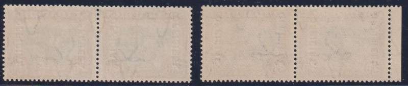 SA 1932 2/6 OFFICIALS ONE WITH THIN OVERPRINT OTHER WITH THICK  - SACC O22/d - CV R3700
