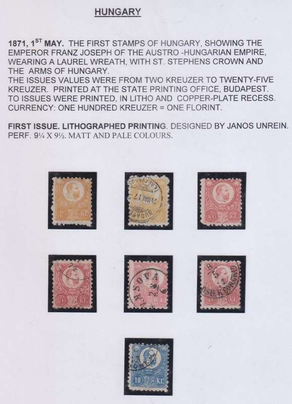 HUNGARY FANTASTIC 1871-1913 WRITTEN UP COLLECTION