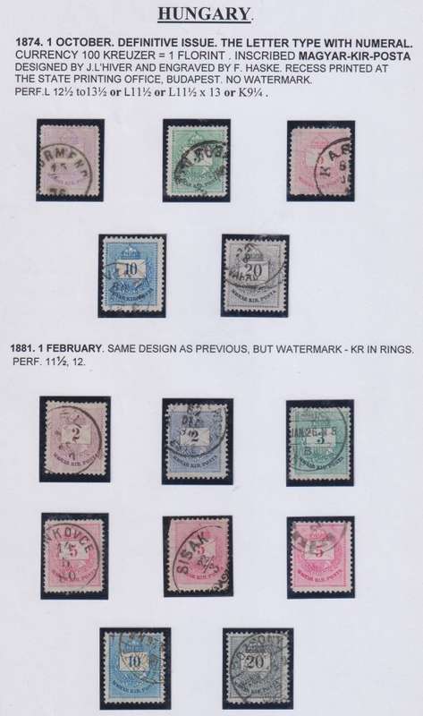 HUNGARY FANTASTIC 1871-1913 WRITTEN UP COLLECTION